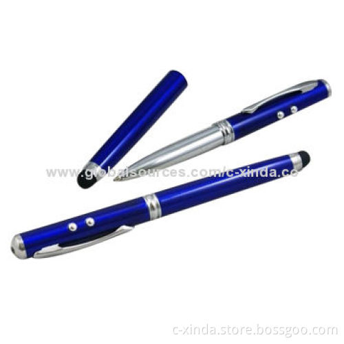 Stylus Touch Pens for iPhone/iPad, Four-in-one (Laser, LED Lamp, Touch Pen and Water Core Pen)